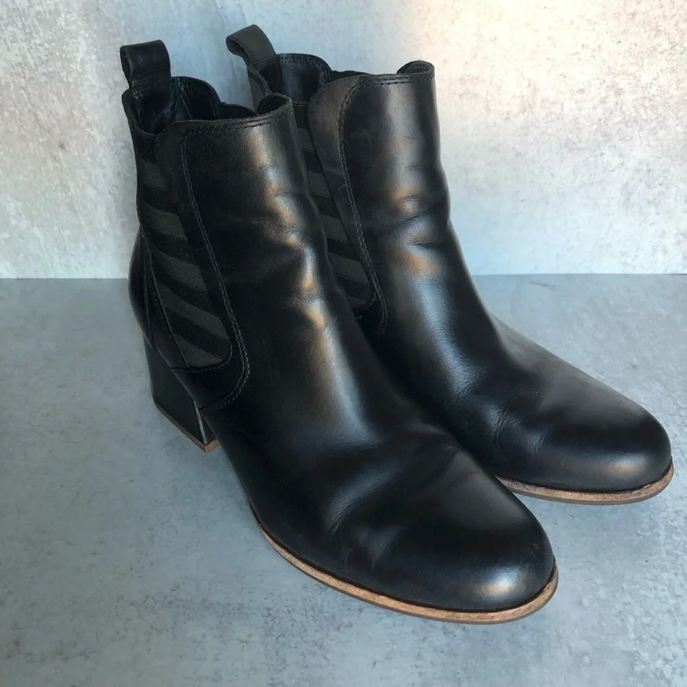 Kork-Ease Albin Leather Chelsea Ankle Boot Black 9